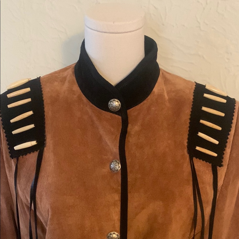 Brown and Black Authentic Suede jacket - Picture 8 of 8